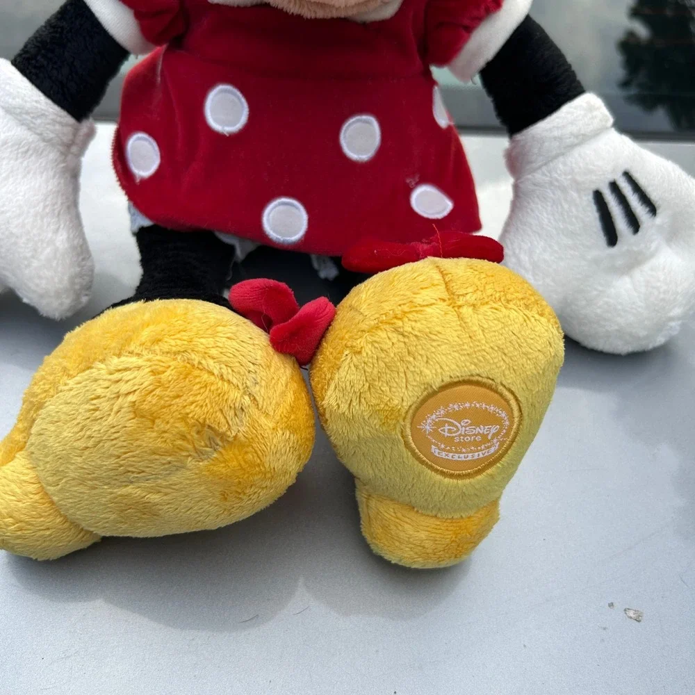 Disney Store Authentic Mickey Minnie Mouse Plush Kids Red Black set